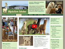 Tablet Screenshot of alpakafarm.com